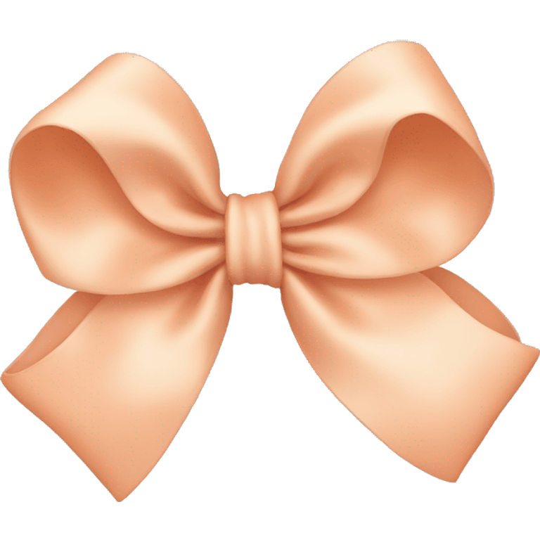 Pale peach bow emoji