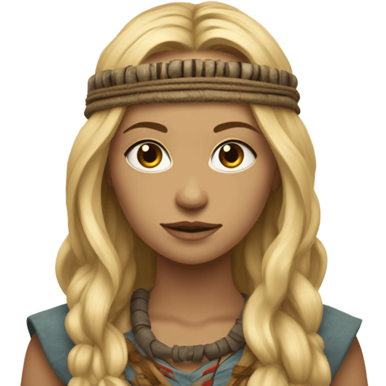 Blonde cave women emoji