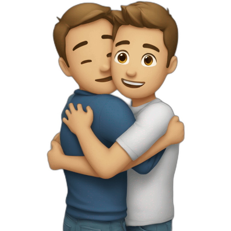 Brother-hugging emoji