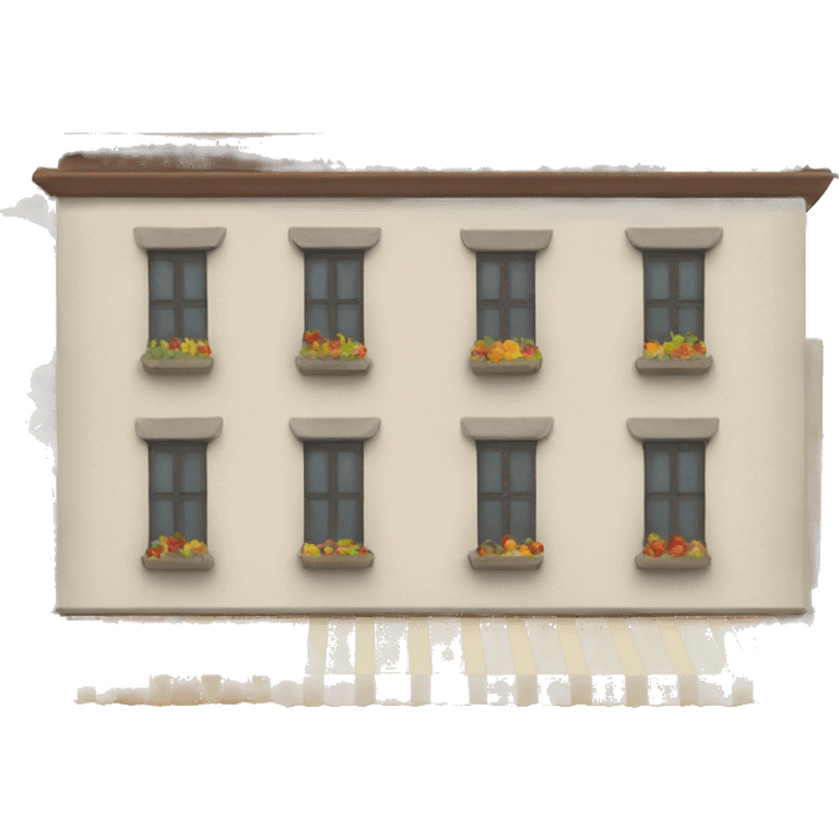 A cafe building  emoji