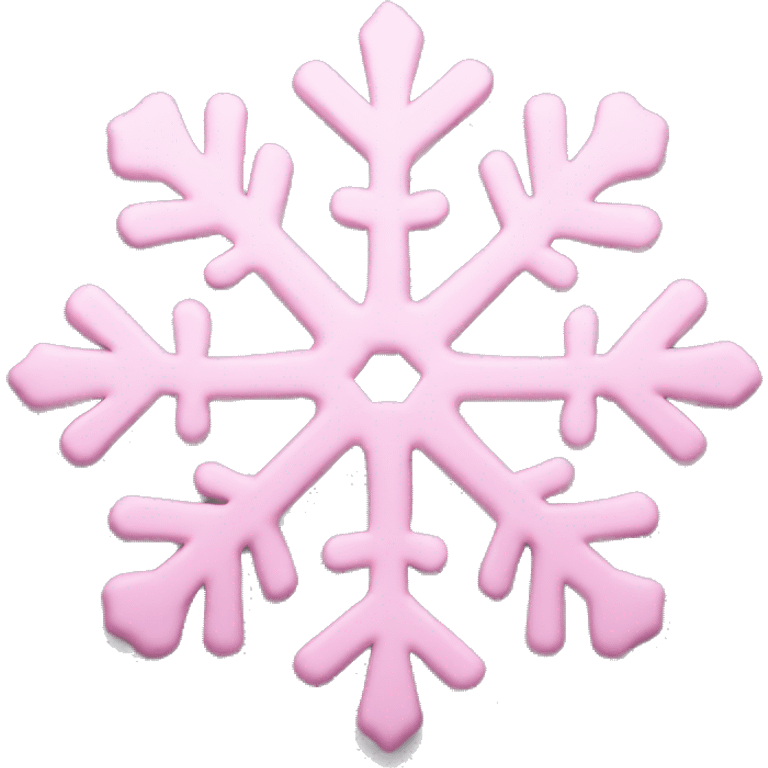 pastel pink snowflake  emoji