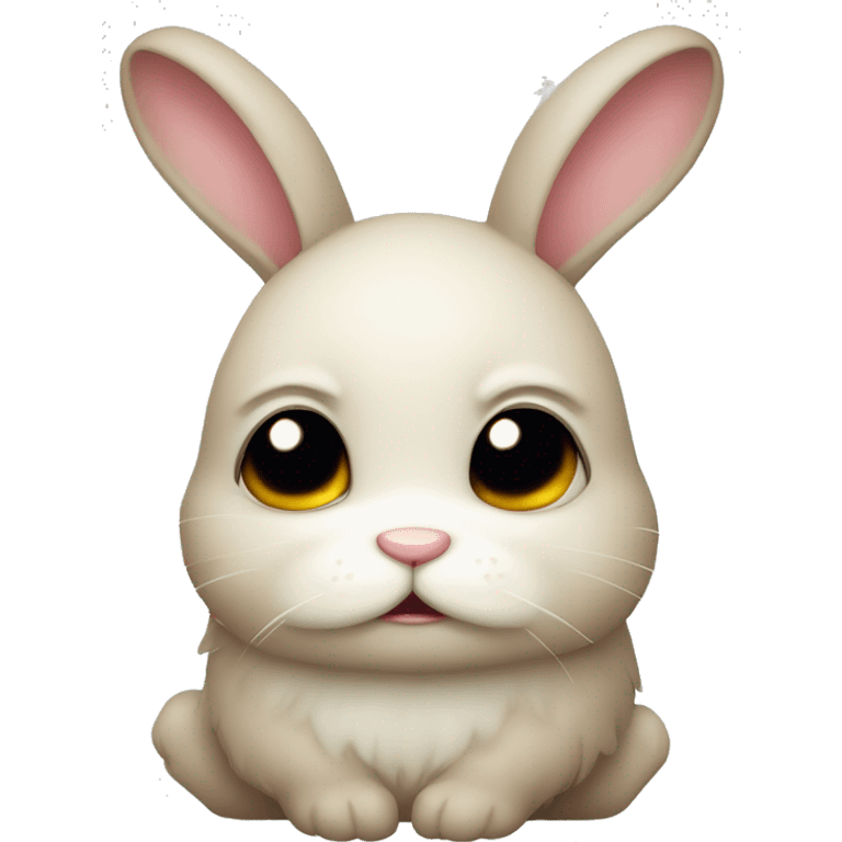 cute frowning bunny emoji