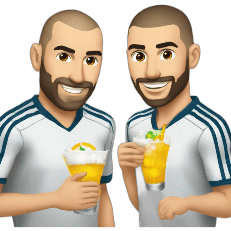 zidane ronaldo benzema drink marseille emoji