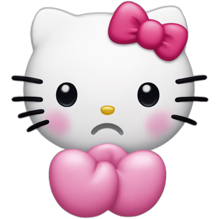 hello kitty crying emoji