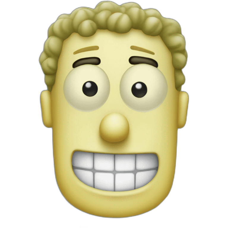 Create spongebob as phisiculturist emoji