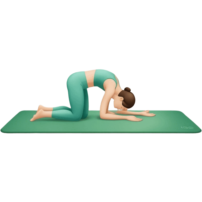 Gym mat for yoga emoji