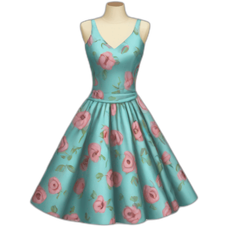 Retro dress emoji