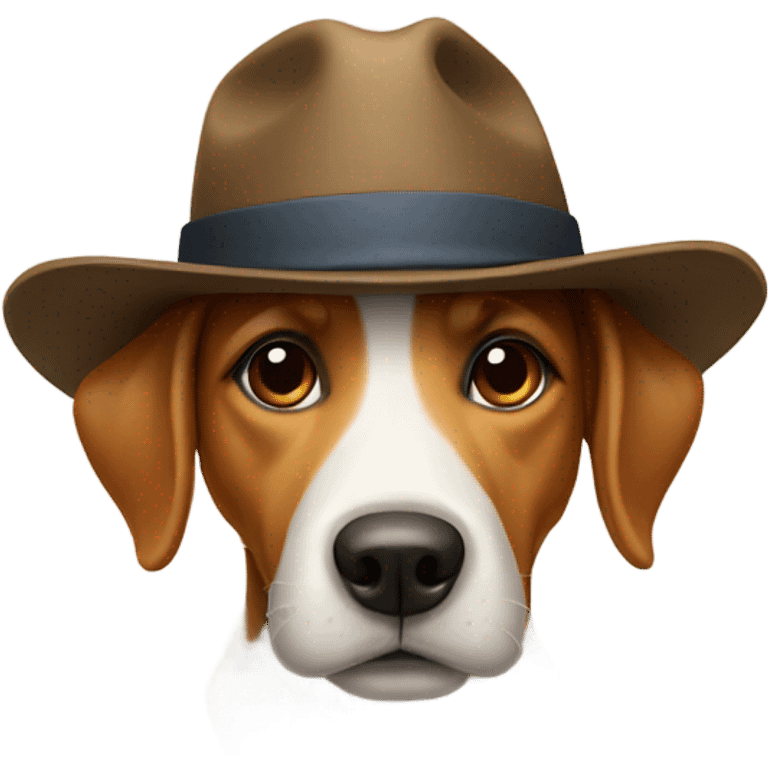 Dog with hat  emoji