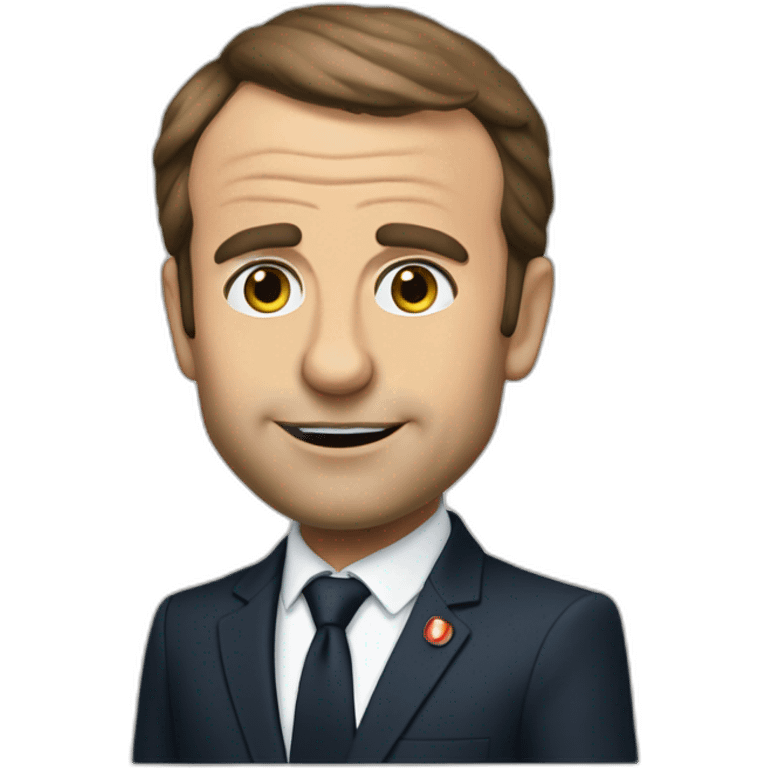 Macron qui fait caca emoji