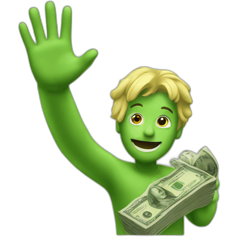 waving Money emoji