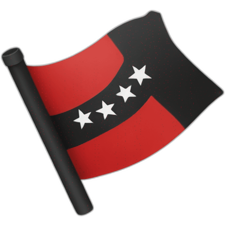 Bandera anarquista emoji