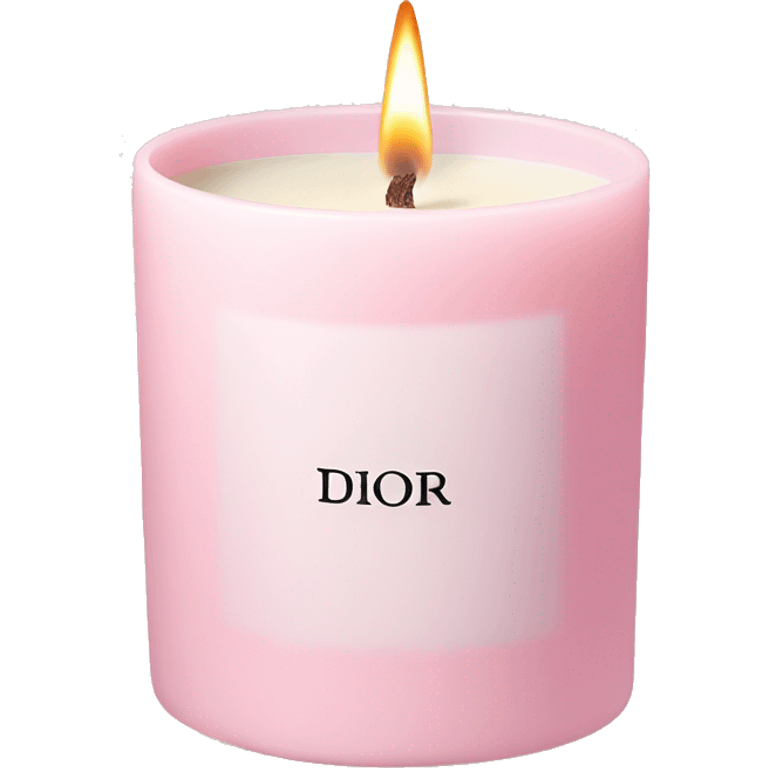 soft pink Dior candle emoji