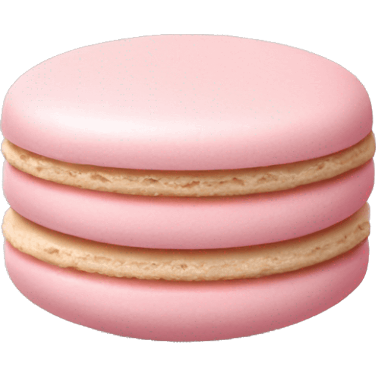 Light pink macaron emoji