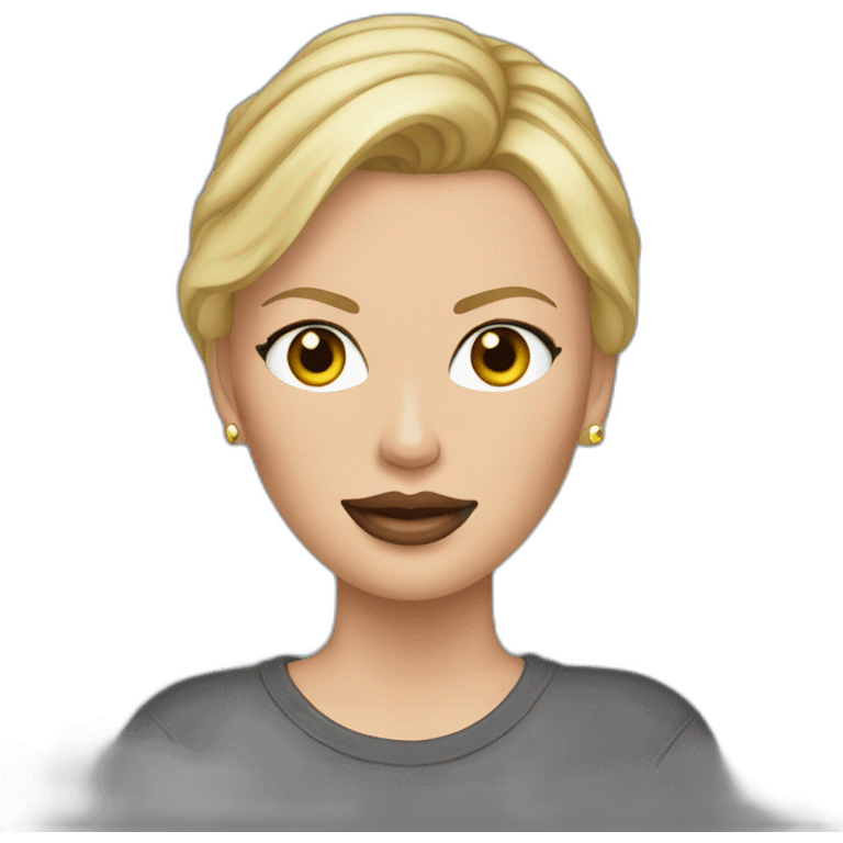 charlize theron realistic wearing t-shirt emoji