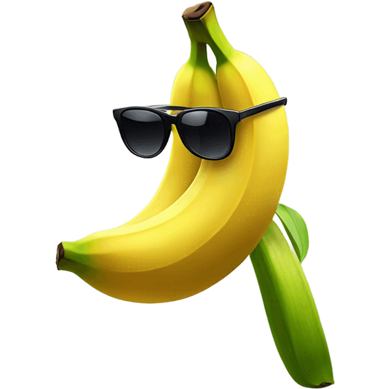 Banana with sunglasses  emoji