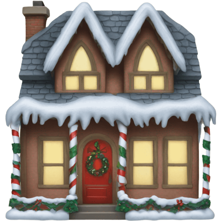 Christmas house emoji