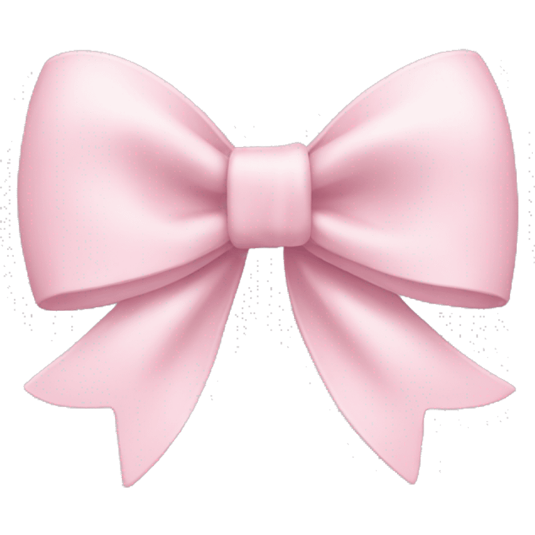 Pale pink bow emoji