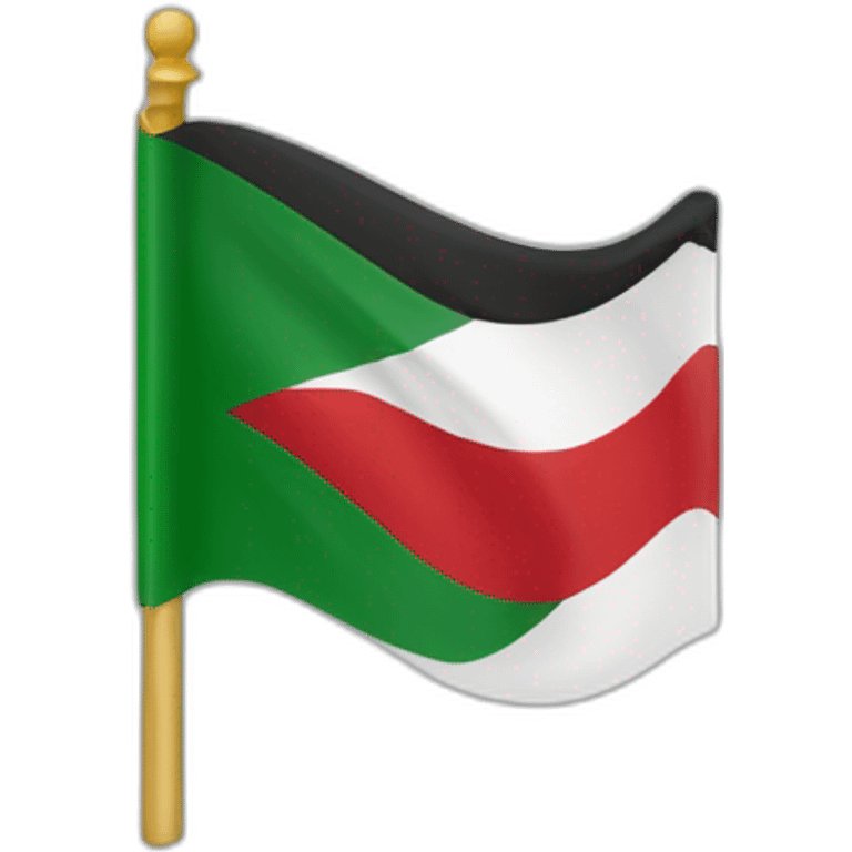 Drapeau Algérie avec la Palestine dessus emoji