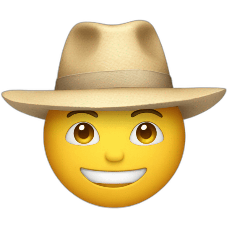 Chat avec chapeau emoji