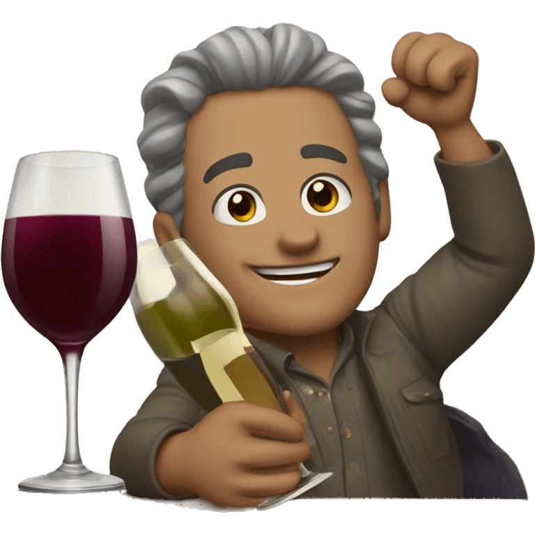 cheers to wine  emoji