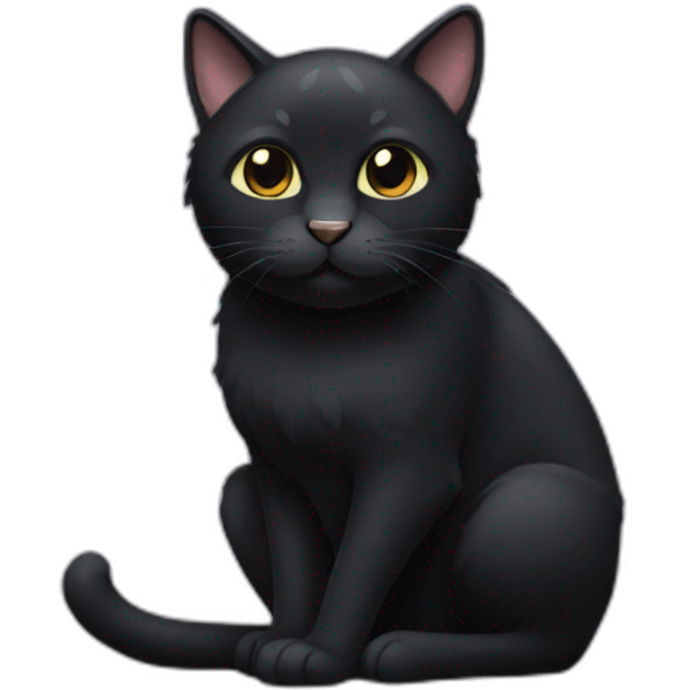 Big black cat emoji