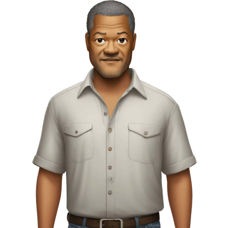 laurence-fishburne wearing shirt emoji