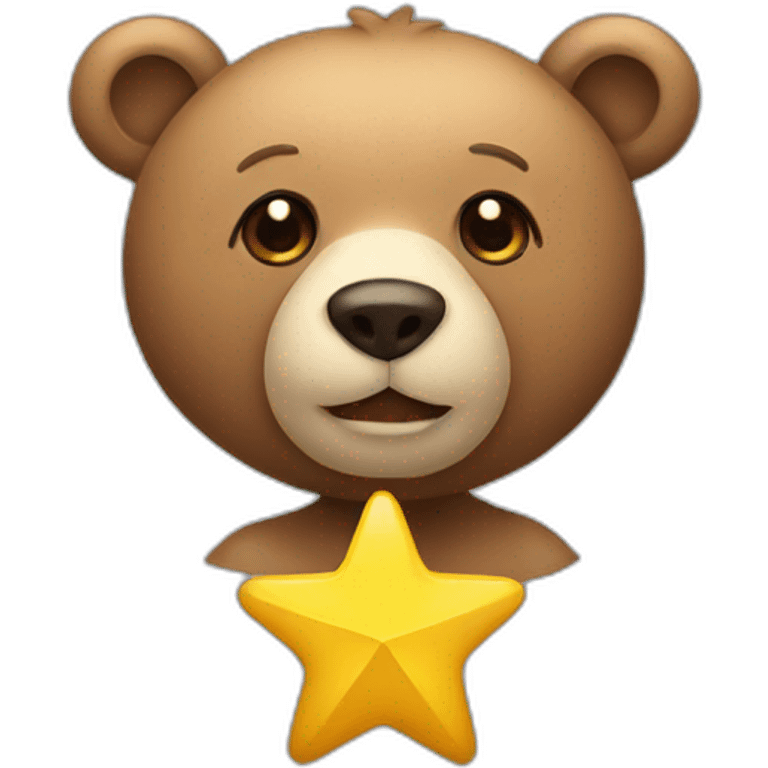 bear with a star emoji