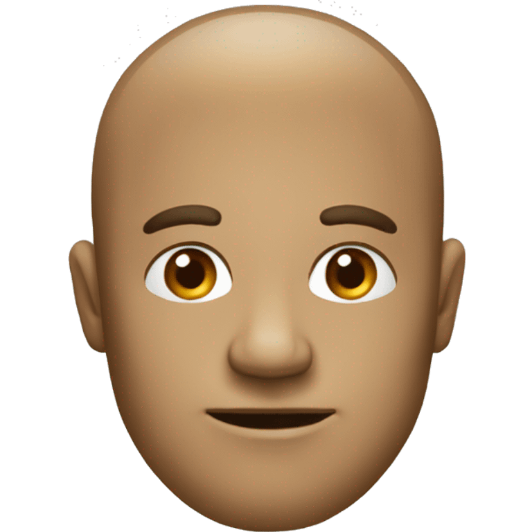 Tête qui s'abaisse avec le visage sans émotion emoji