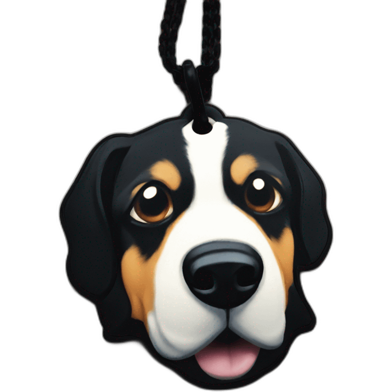 dog tags black emoji