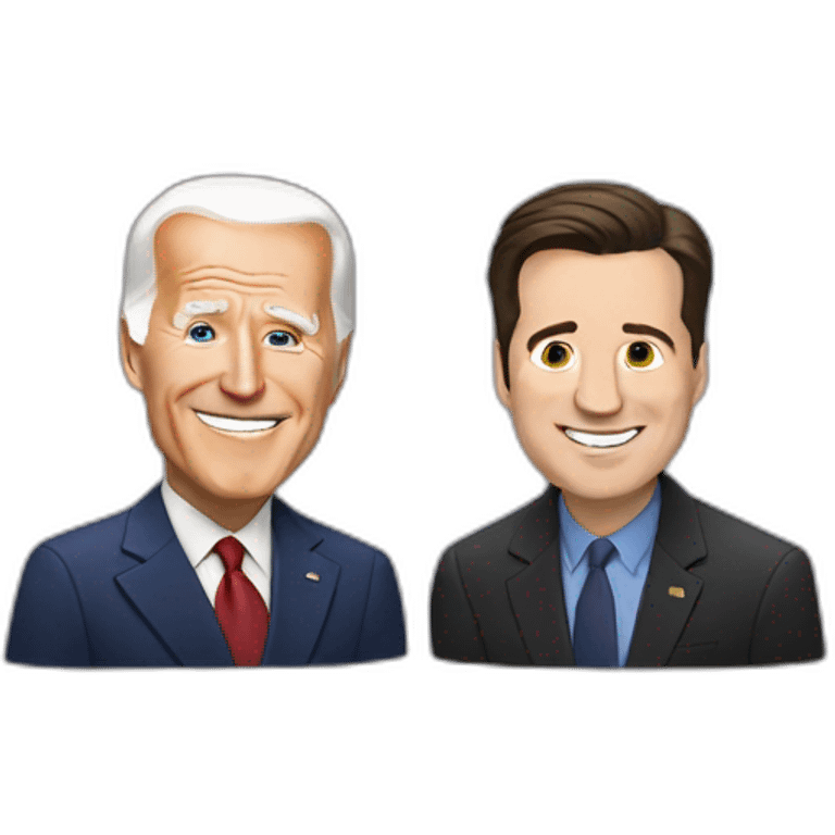 Vladimir Zelenskiy and Joe Biden emoji