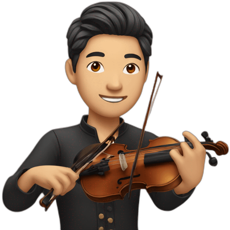 asian violinist emoji