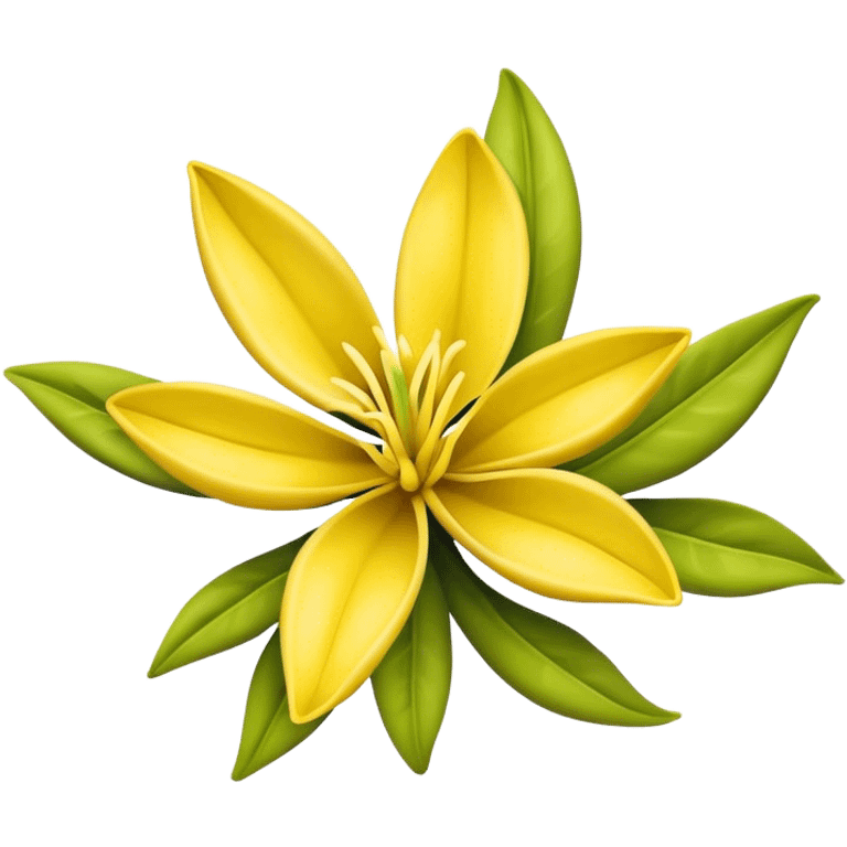 ylang ylang flower, simple emoji