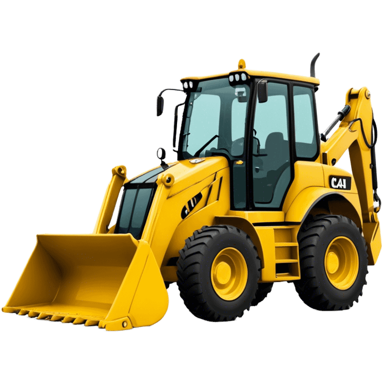 Backhoe Loader - Caterpillar 430F (Model Year: 2021) (Iconic colour: Yellow) emoji