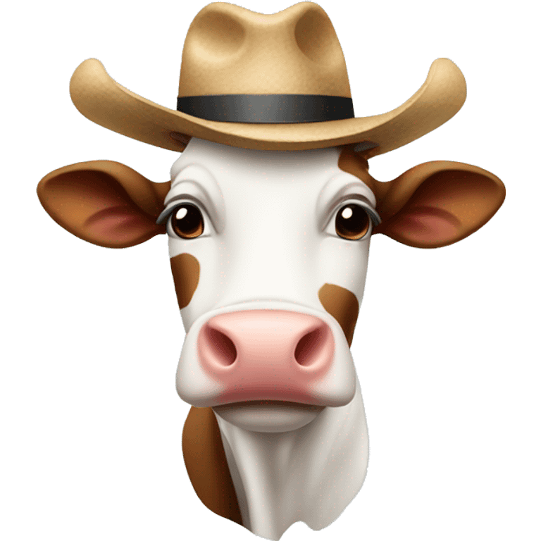 cow with a hat emoji