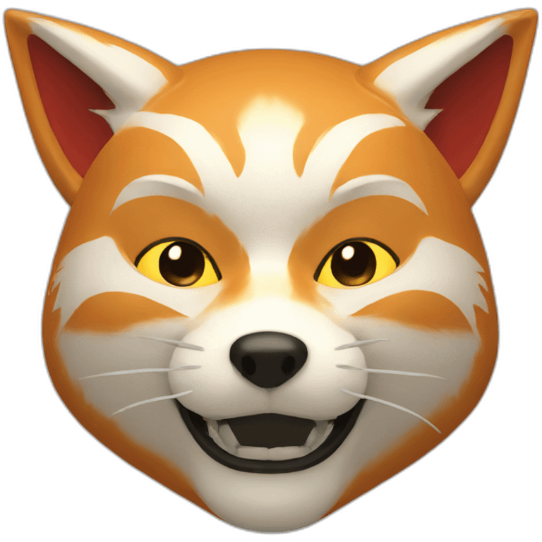 Japanese fox mask emoji