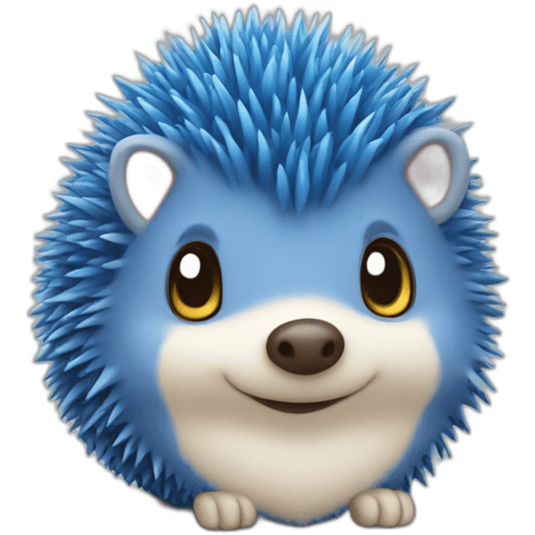 blue hedgehog heart emoji