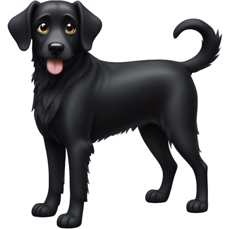 Black dog emoji