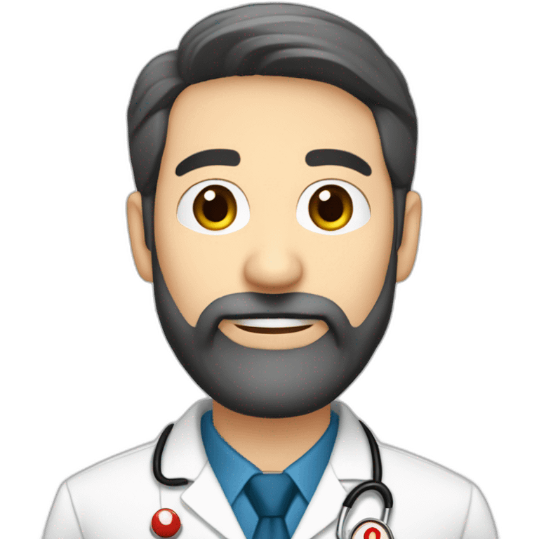 husband caucasian age 55 dark hair trimmed beard wearing business suit holding bible, wife asian age 55 dark hair nurse uniform, no children emoji