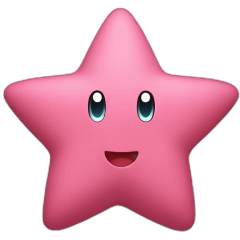 kirby holding a star emoji