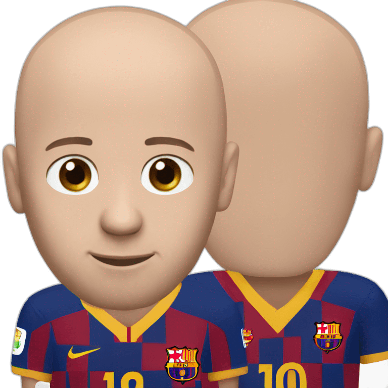 Bald Lionel Messi emoji