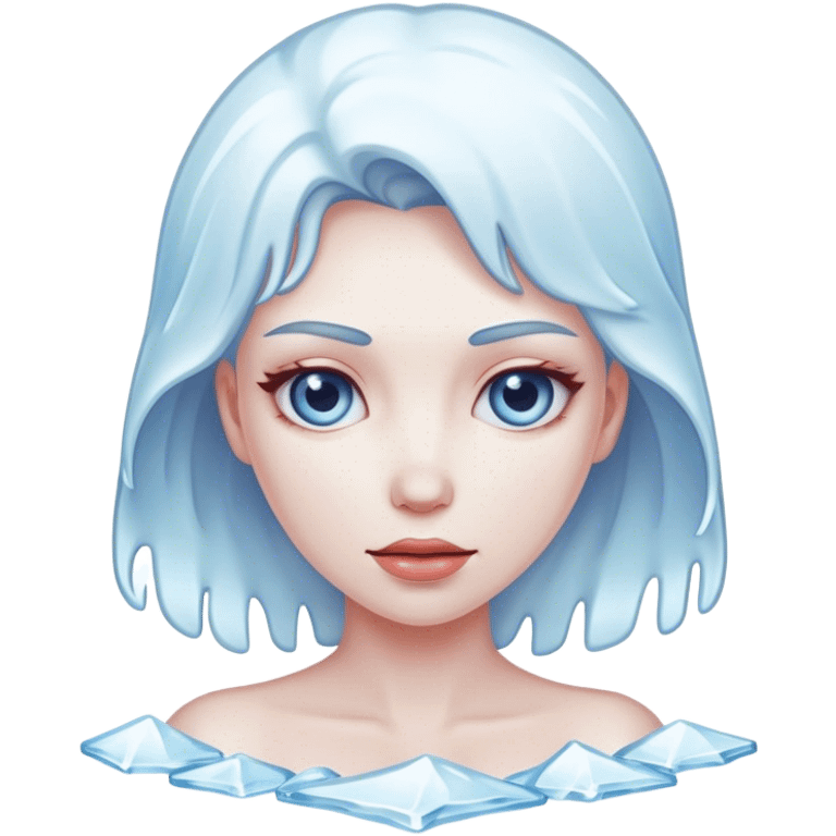 mujer de hielo emoji