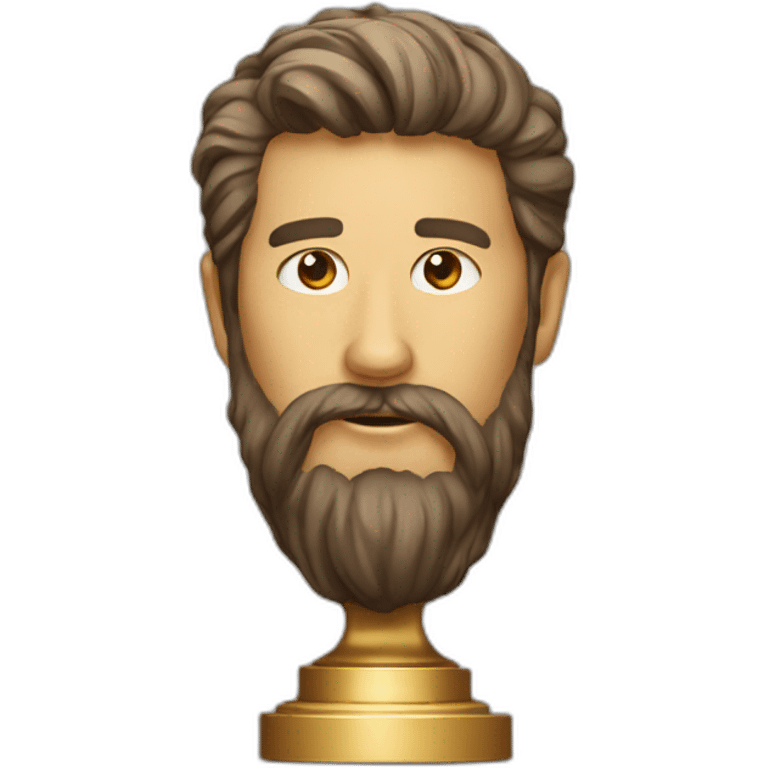 Trophy for longest beard emoji