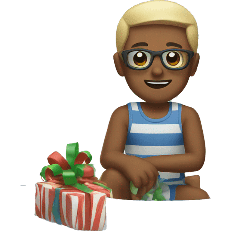 Summer Christmas scene  emoji