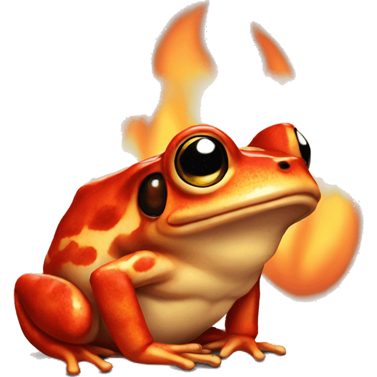 fire frog emoji