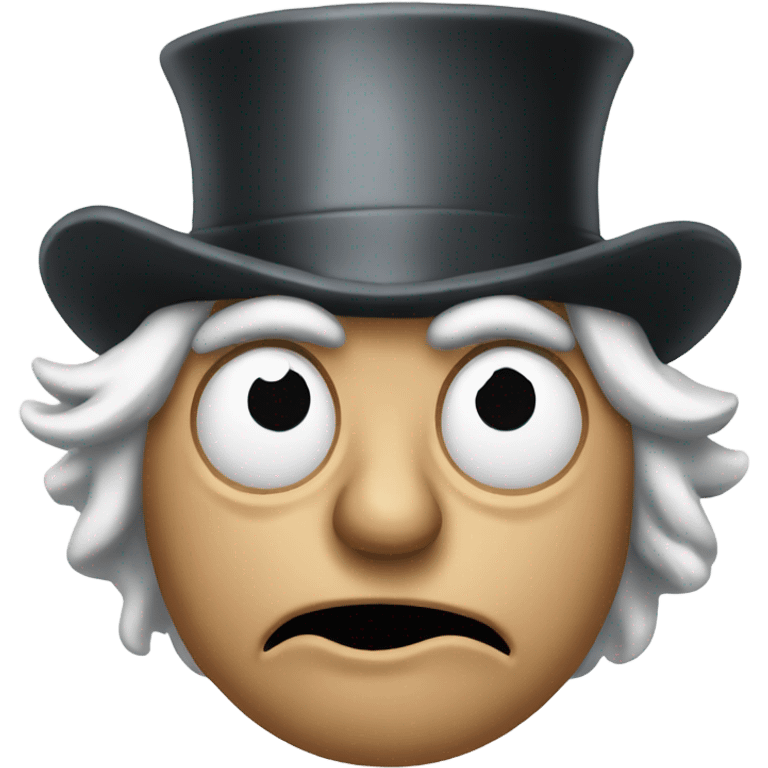 scrooge concerned, tormented emoji