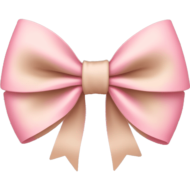 Pink/beige bow  emoji