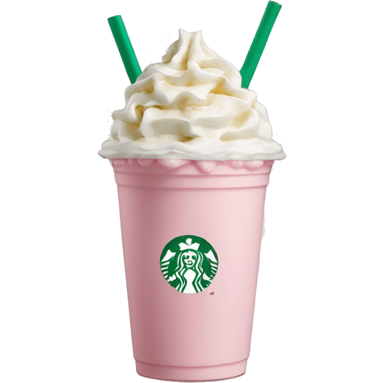 light pink Starbucks frappeccino  emoji