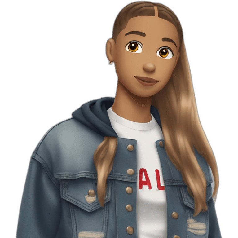 Mbappe embrasse Ariana grande emoji