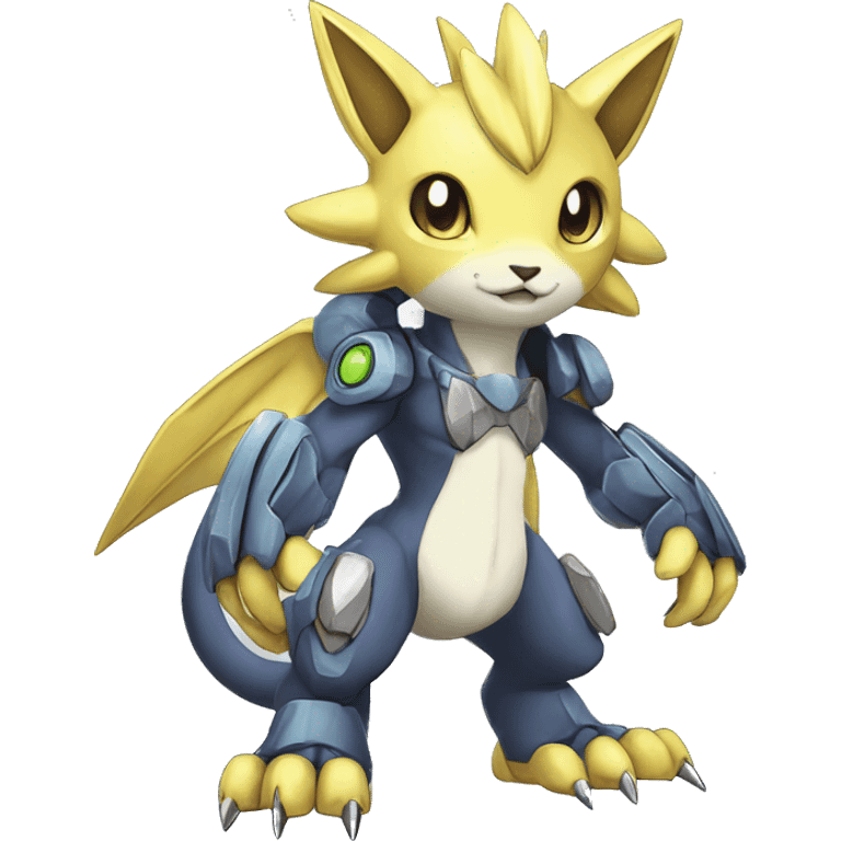 cute cool edgy beautiful shiny Digimon-Fakemon-animal full body emoji