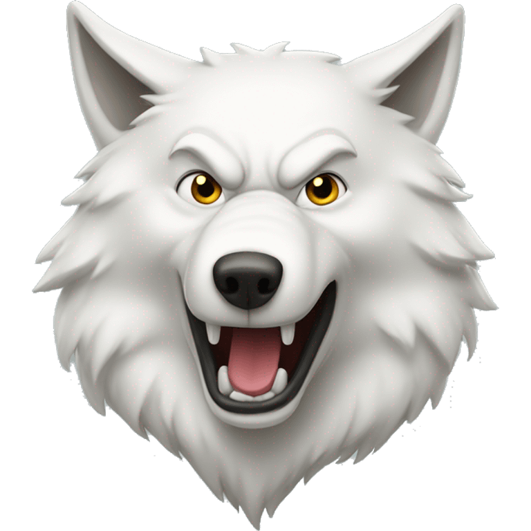 white big bad wolf emoji